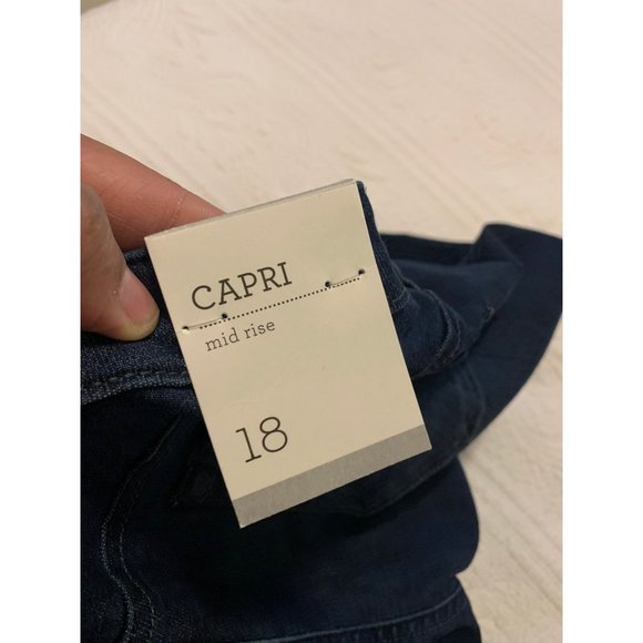 Style & Co Blue Mid Rise Capri Jeans 18 - Picture 4 of 5